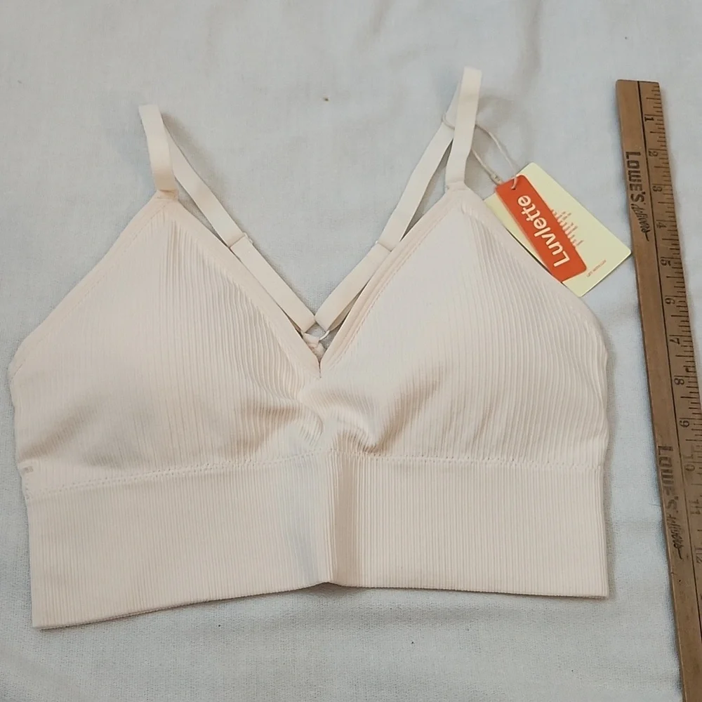 NWT Luvlette Racerback Ribbed Bra - Picture 4 of 14